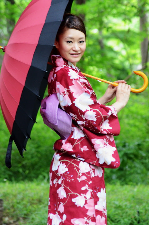 Japanese yukata kimono / D #067