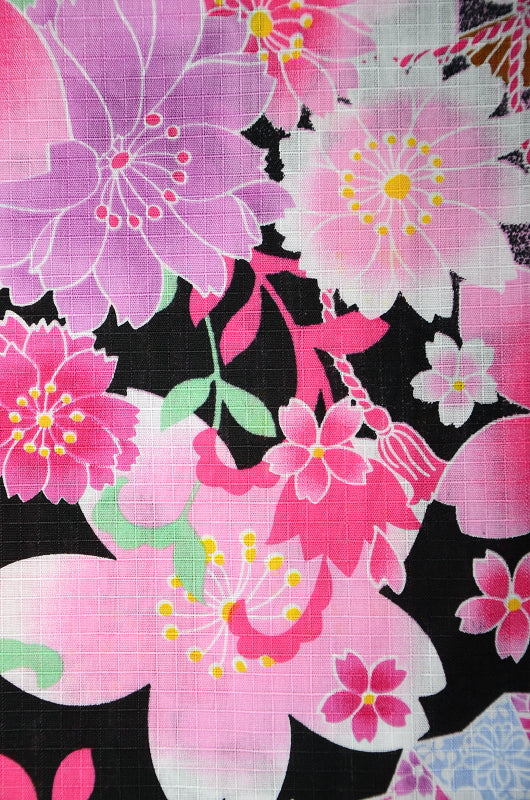 Japanese yukata kimono / D #075