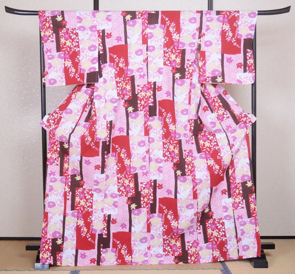 Japanese yukata kimono / D #082