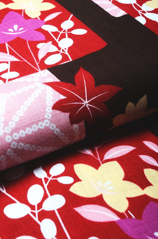 Japanese yukata kimono / D #082