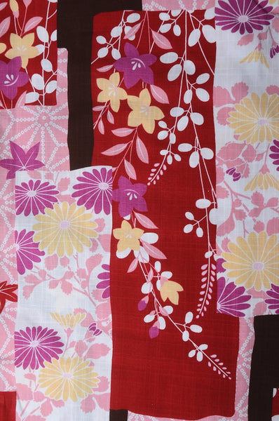 Japanese yukata kimono / D #082