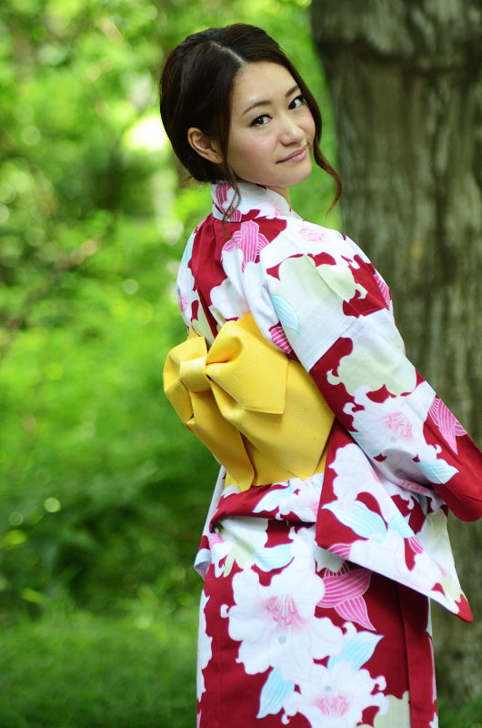 Japanese yukata kimono / D #083