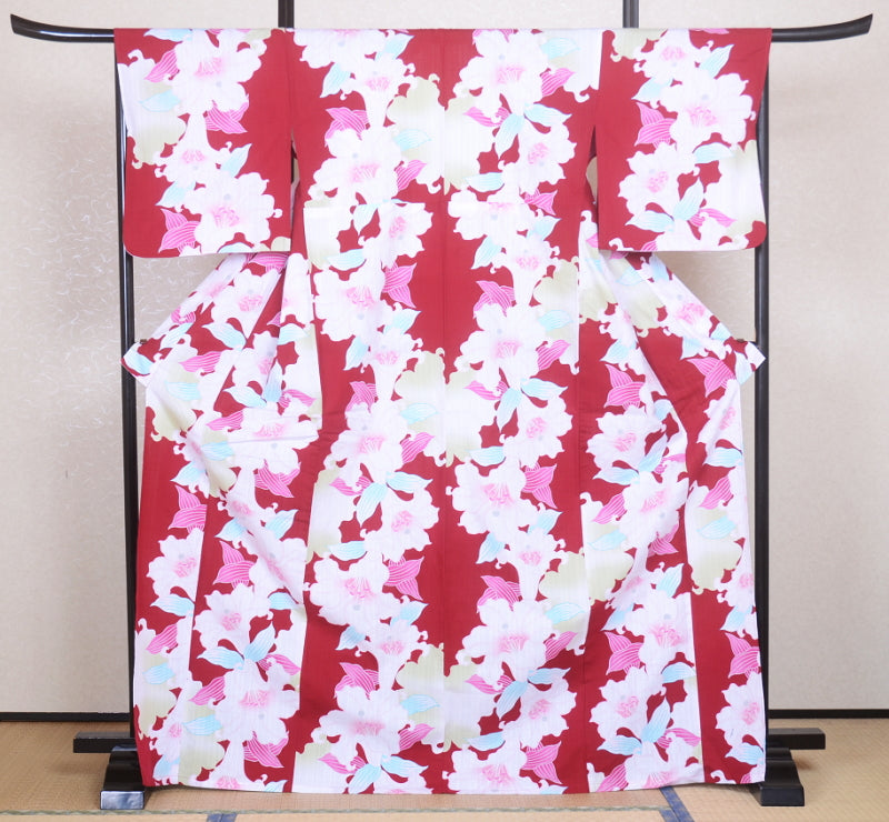 Japanese yukata kimono / D #083