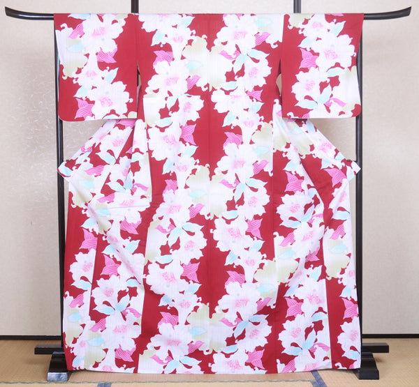 Japanese yukata kimono / D #083