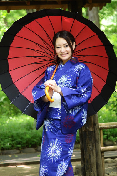 Japanese yukata kimono / D #086