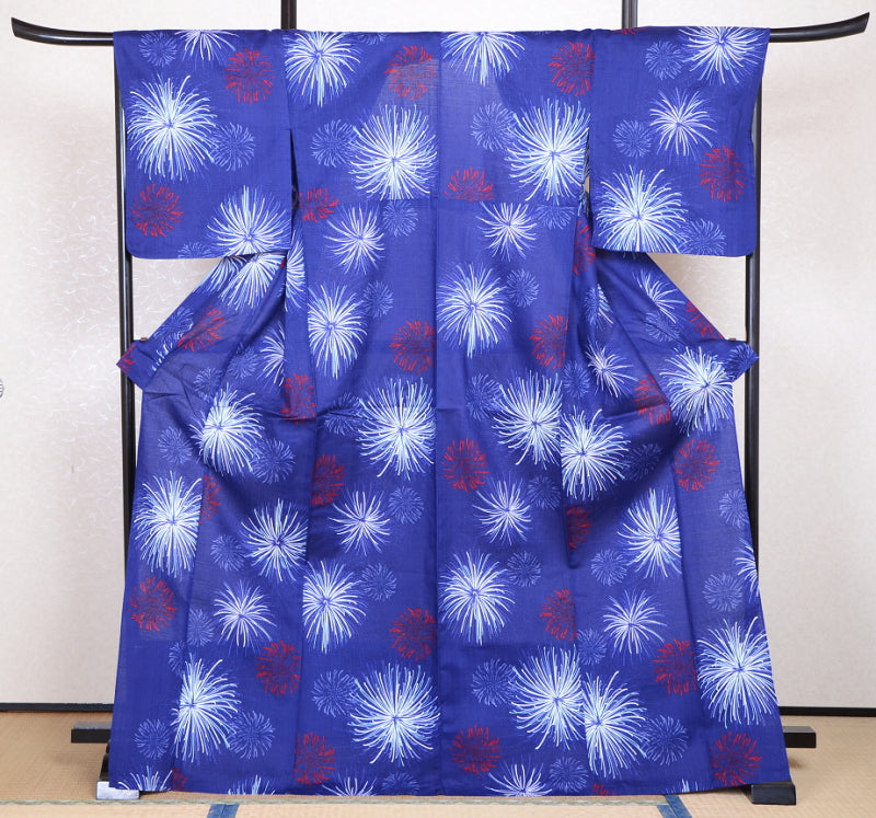 Japanese yukata kimono / D #086