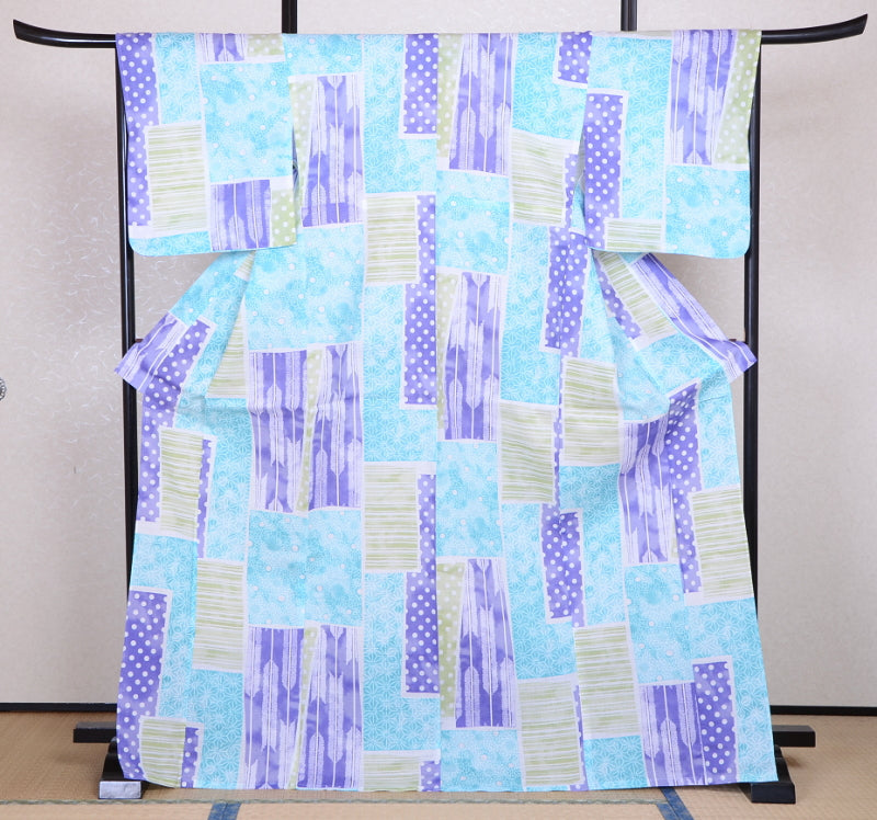 Japanese yukata kimono / D #087