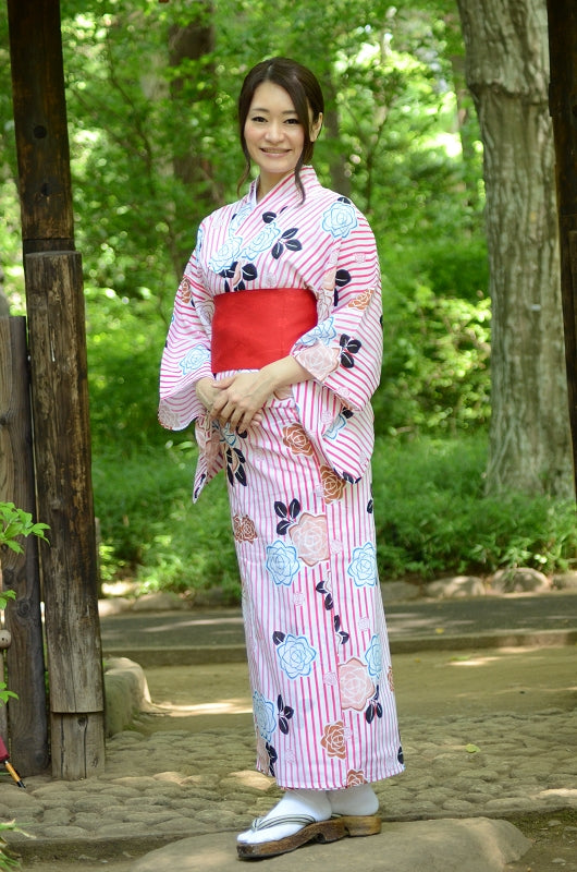 Japanese yukata kimono / ST #205