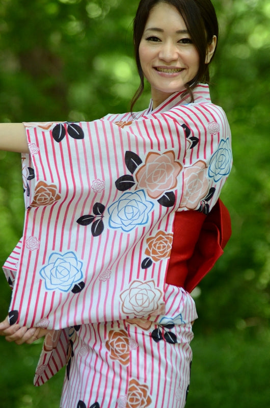 Japanese yukata kimono / ST #205