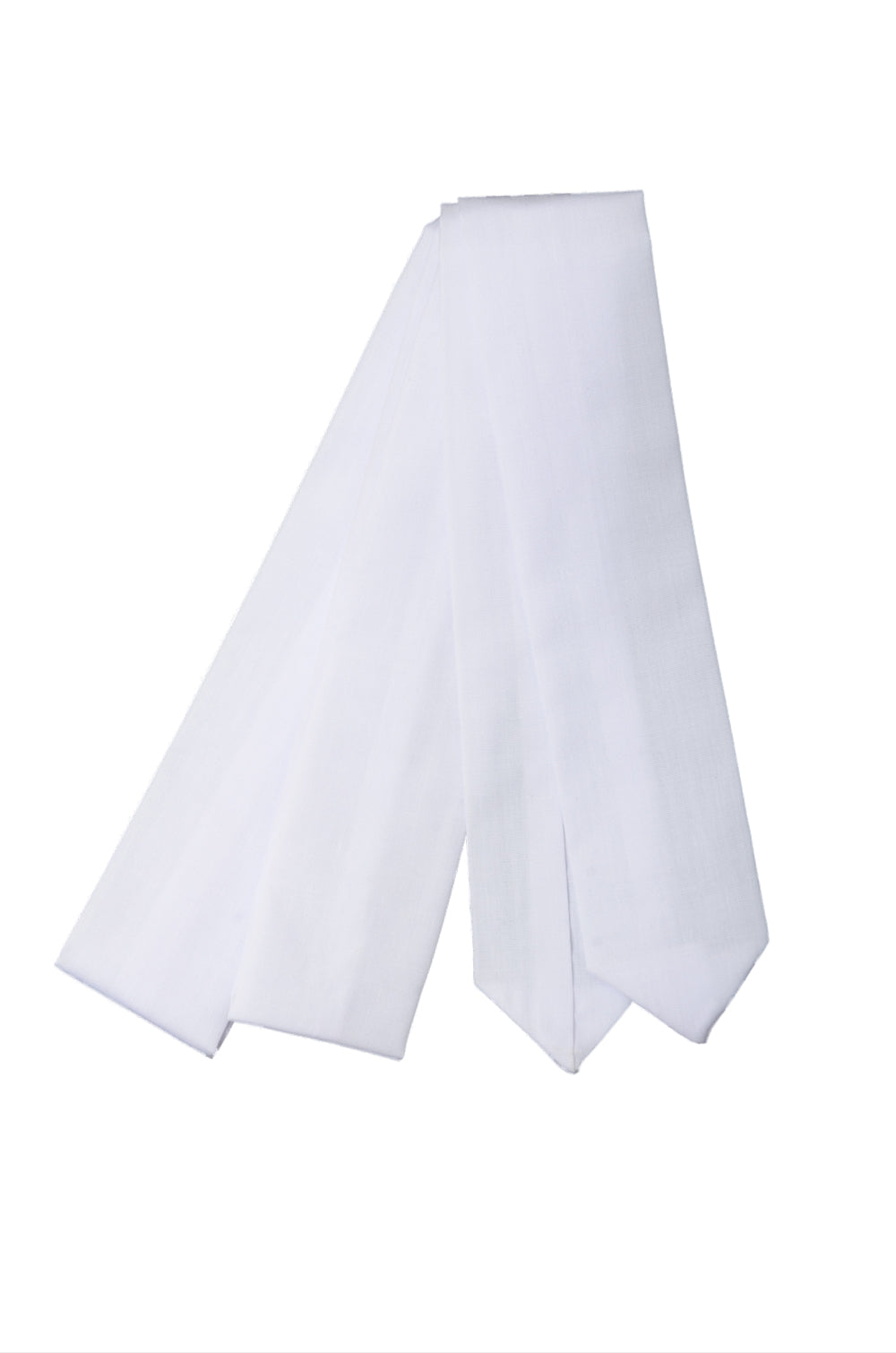 Men obi belt and Setta sandals set : White