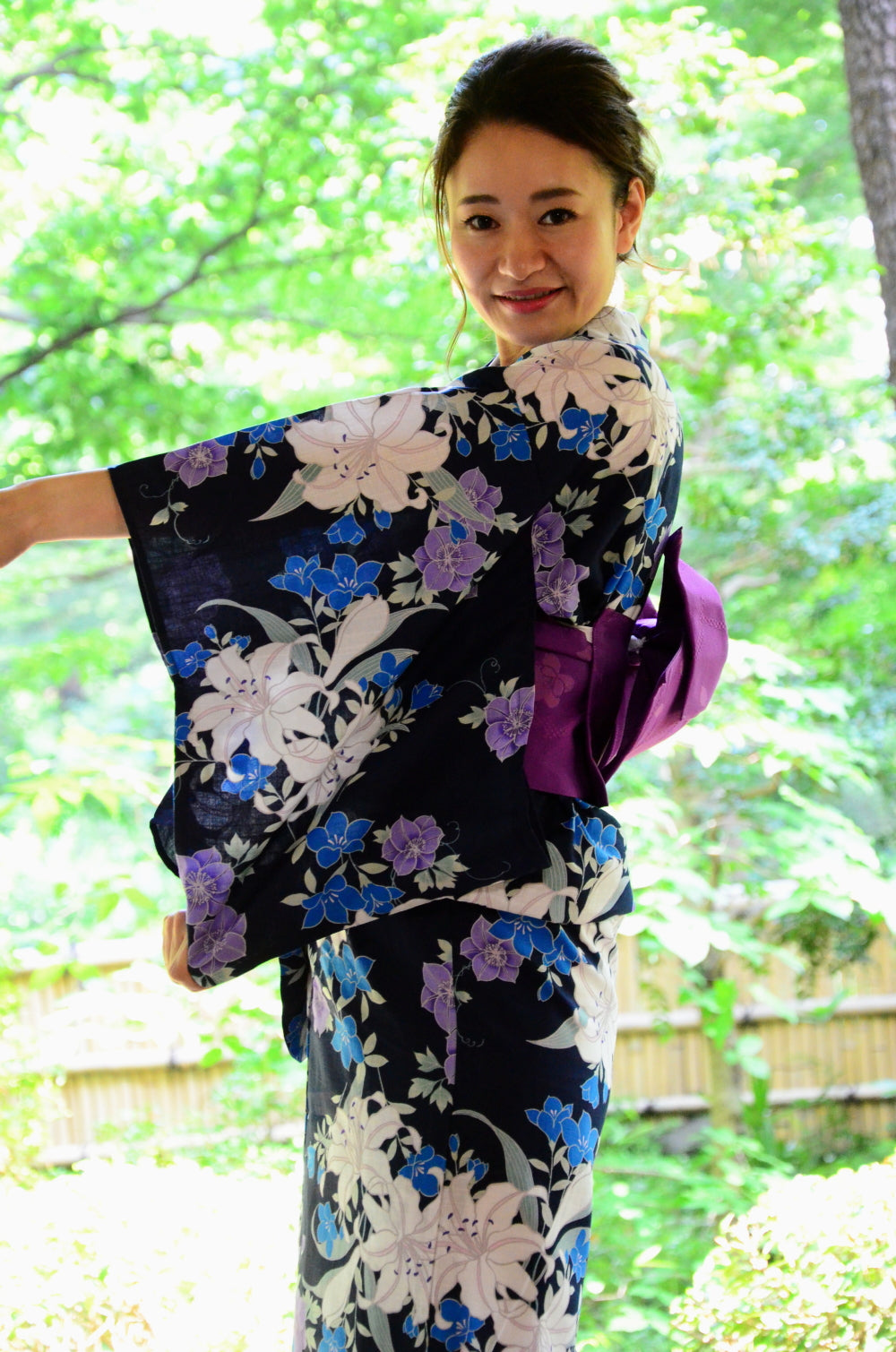 Japanese yukata kimono / D #141