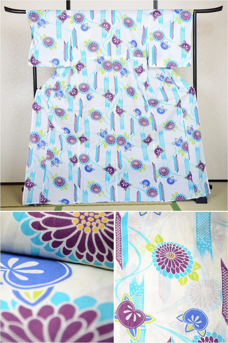 Japanese yukata kimono/ Plus size / P #120