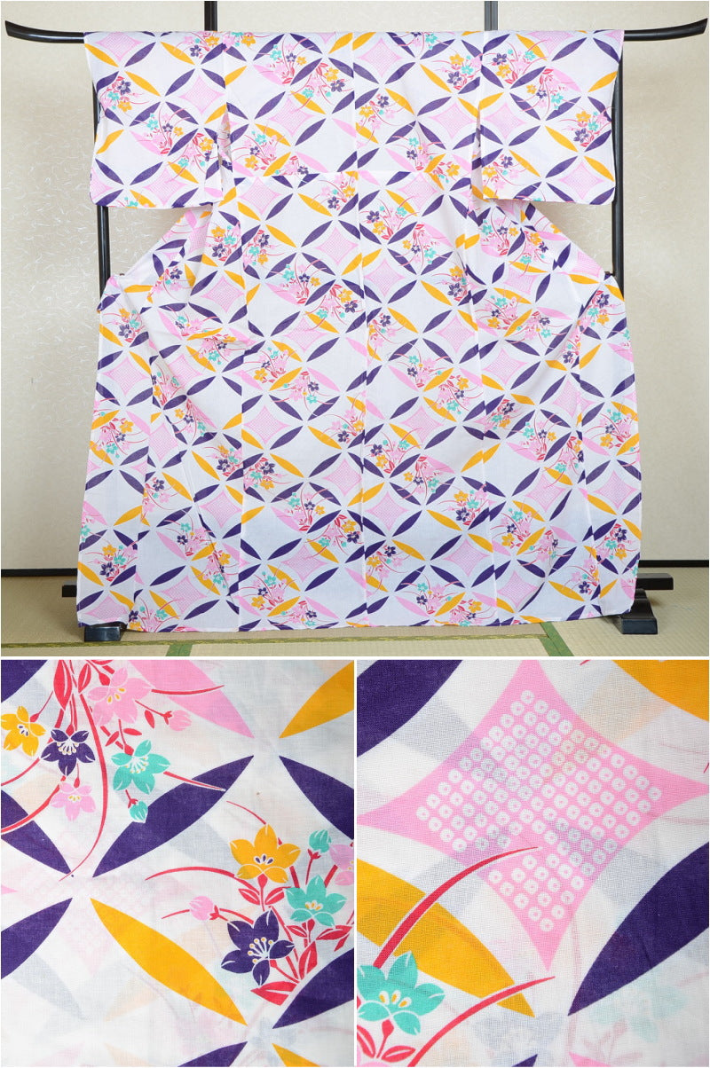 Japanese yukata kimono/ Plus size / P #132