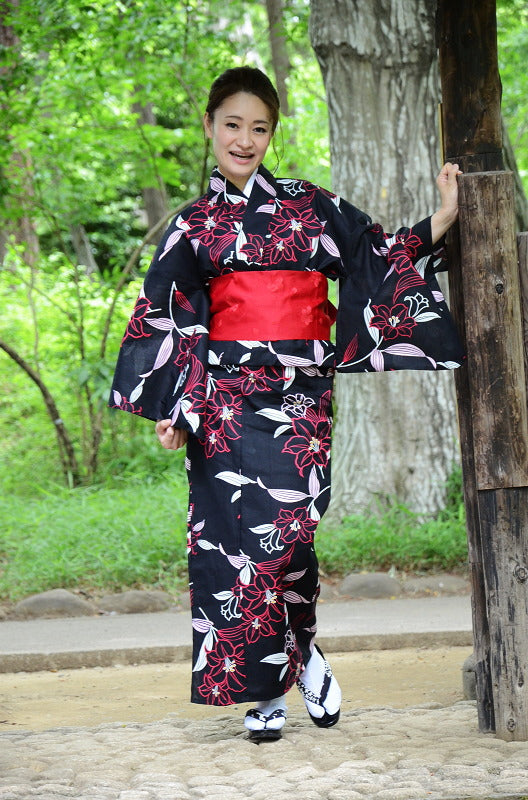 Japanese yukata kimono / ST #501