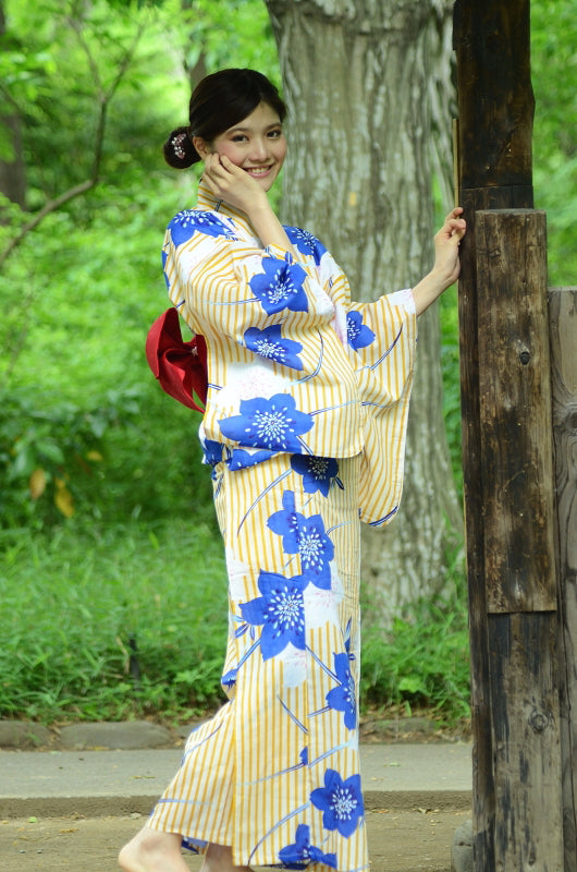 Japanese yukata kimono / ST #307