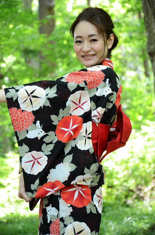 Japanese yukata kimono / D #113