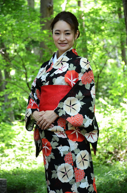 Japanese yukata kimono / D #113