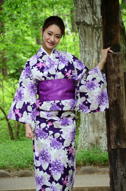 Japanese yukata kimono / D #114