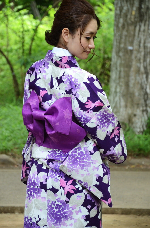 Japanese yukata kimono / D #114