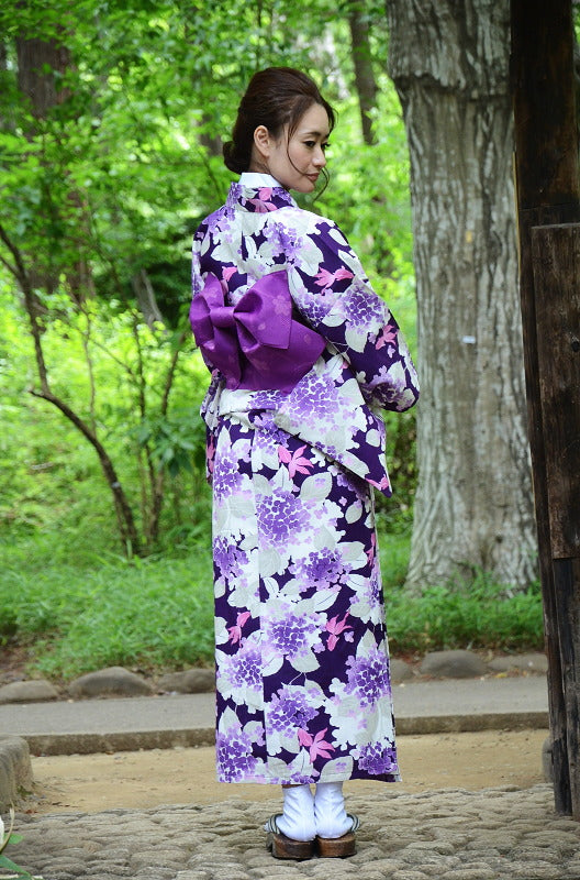 Japanese yukata kimono / D #114