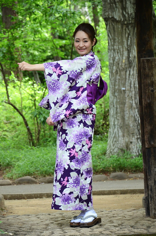 Japanese yukata kimono / D #114