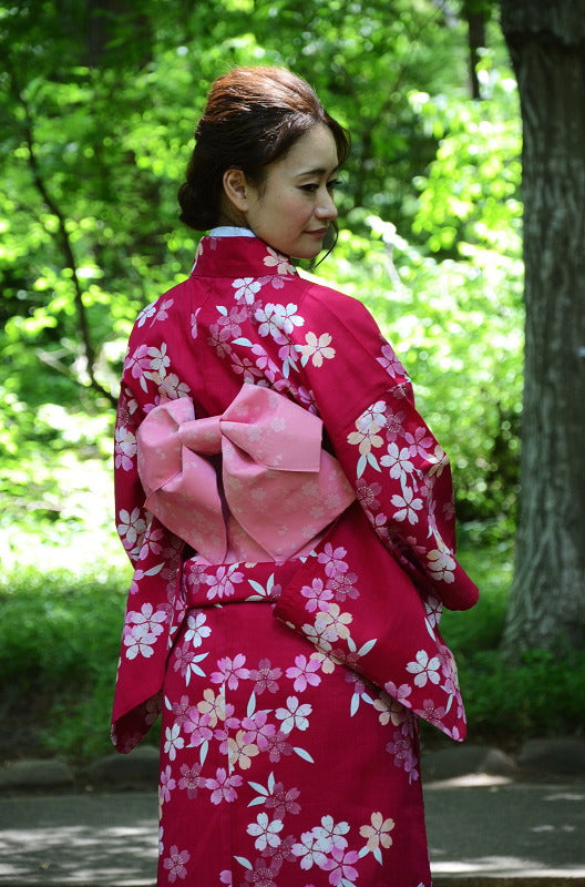 Japanese yukata kimono / D #120