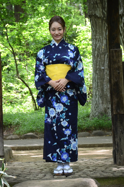 Japanese yukata kimono / D #122