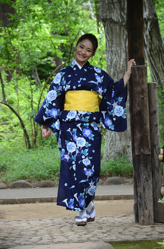 Japanese yukata kimono / D #122