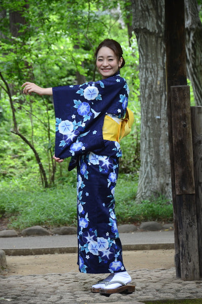 Japanese yukata kimono / D #122