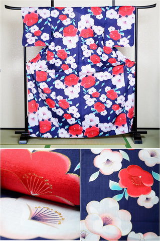 Japanese yukata kimono / D #134