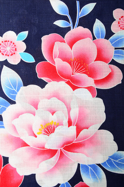 Girls yukata and obi belt set / GY #61 (11-12)