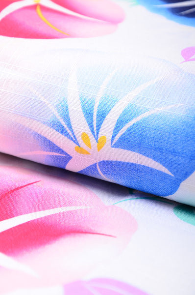 Girls yukata and obi belt set / GY #62 (13-14)