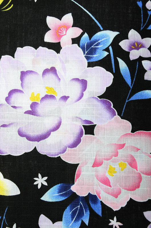 Girls yukata and obi belt set / GY #63 (13-14)