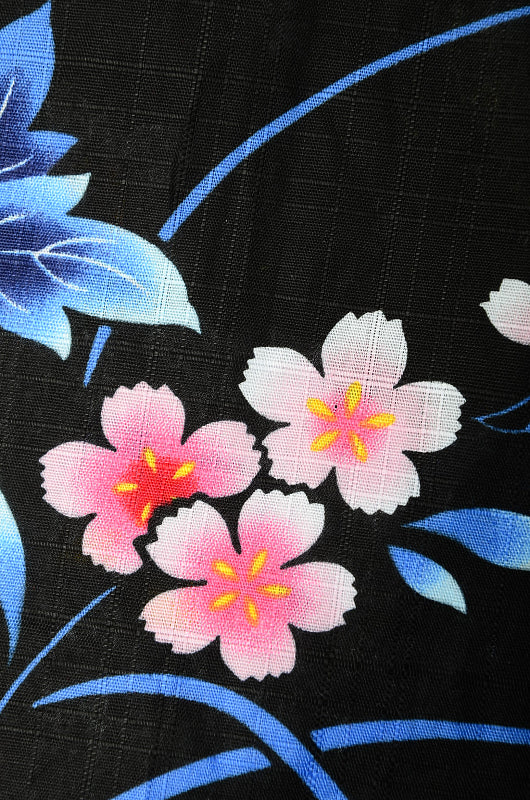 Girls yukata and obi belt set / GY #63 (11-12)