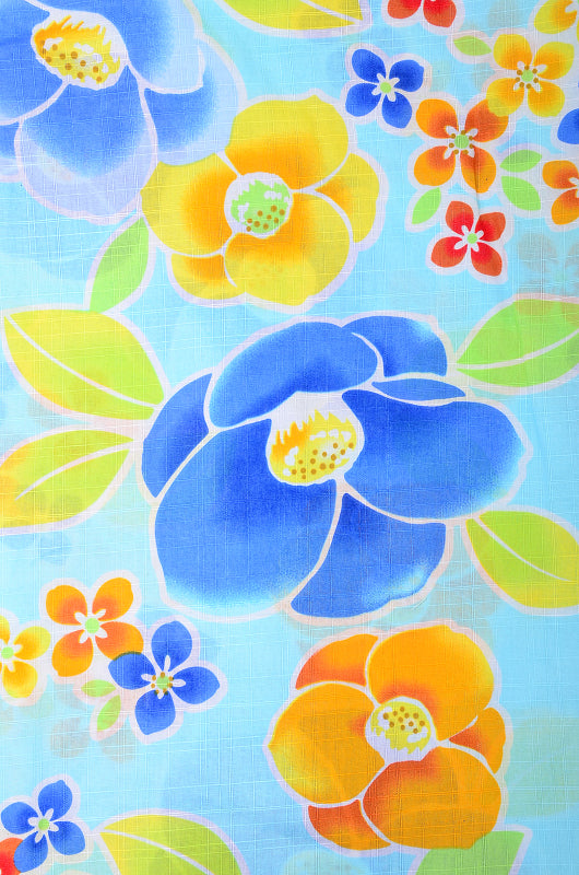 Girls yukata and obi belt set / GY #66 (11-12)