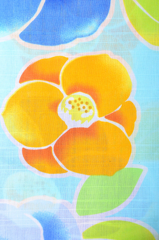 Girls yukata and obi belt set / GY #66 (11-12)