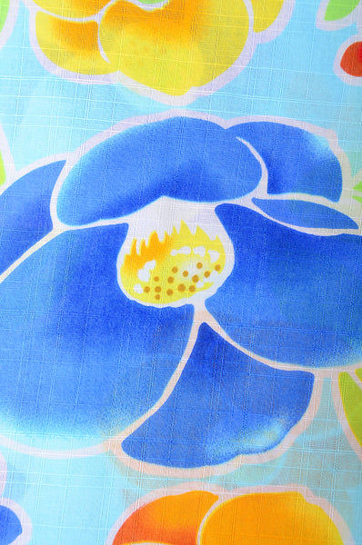 Girls yukata and obi belt set / GY #66 (13-14)