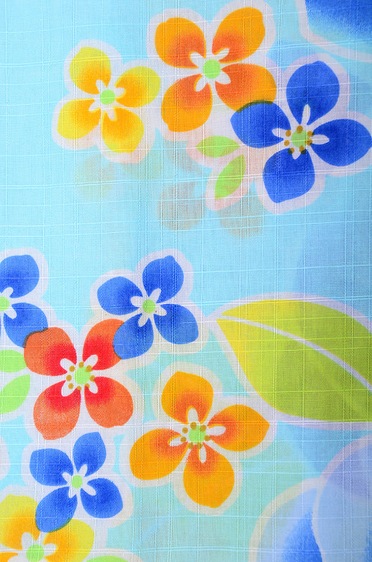 Girls yukata and obi belt set / GY #66 (13-14)