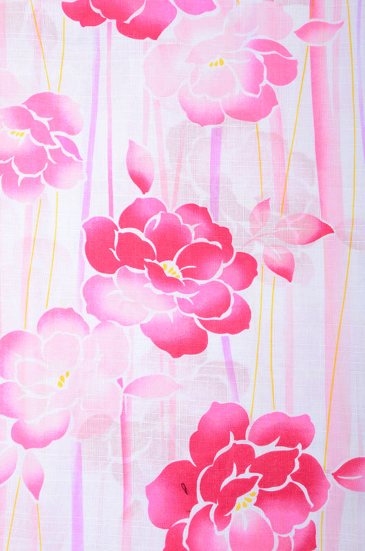 Girls yukata and obi belt set / GY #68 (13-14)