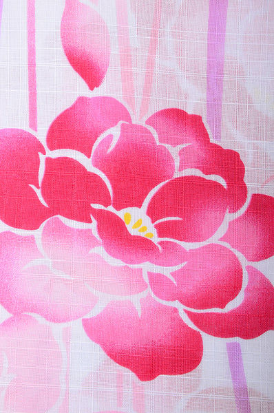 Girls yukata and obi belt set / GY #68 (13-14)