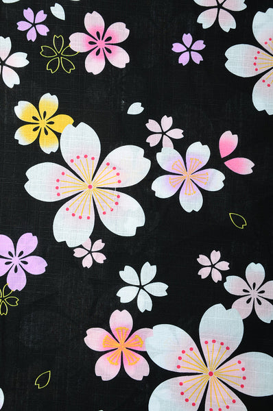 Girls yukata and obi belt set / GY #69 (13-14)