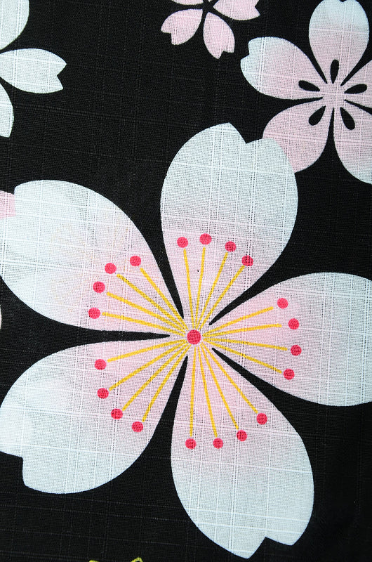Girls yukata and obi belt set / GY #69 (13-14)