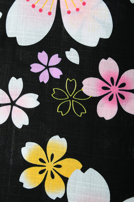 Girls yukata and obi belt set / GY #69 (13-14)