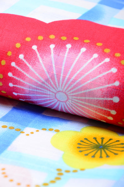 Girls yukata and obi belt set / GY #65 (13-14)