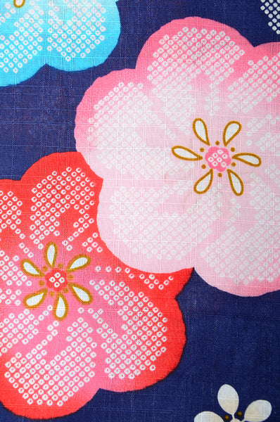 Girls yukata and obi belt set / GY #64 (13-14)