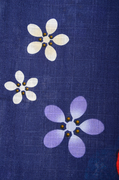 Girls yukata and obi belt set / GY #51 (9-10)