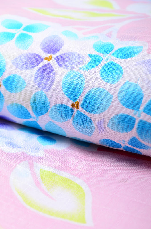 Girls yukata and obi belt set / GY #71 (13-14)