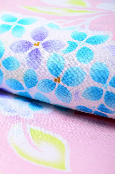 Girls yukata and obi belt set / GY #71 (13-14)