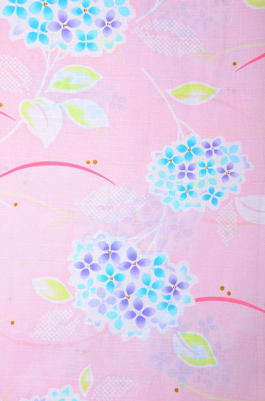 Girls yukata and obi belt set / GY #71 (13-14)