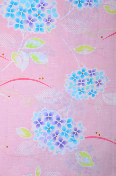 Girls yukata and obi belt set / GY #71 (13-14)